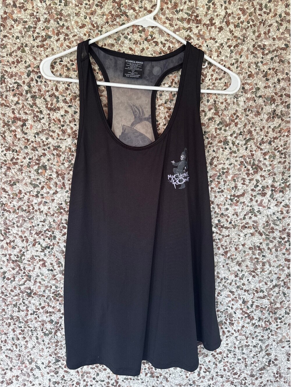 My Chemical Romance Tank Top Black Parade Skeleton Sublimated Back M